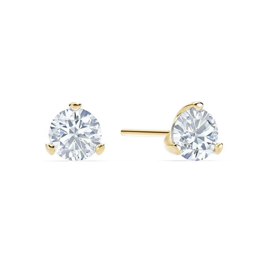 Ella Rose 2.56ct Martini Lab-Grown Diamond Stud Earrings 14K Yellow Gold