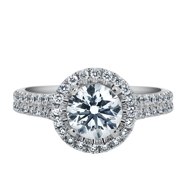 Forevermark Diamond Feature: Round Brilliant Diamond Halo Engagement Ring -  King Jewelers