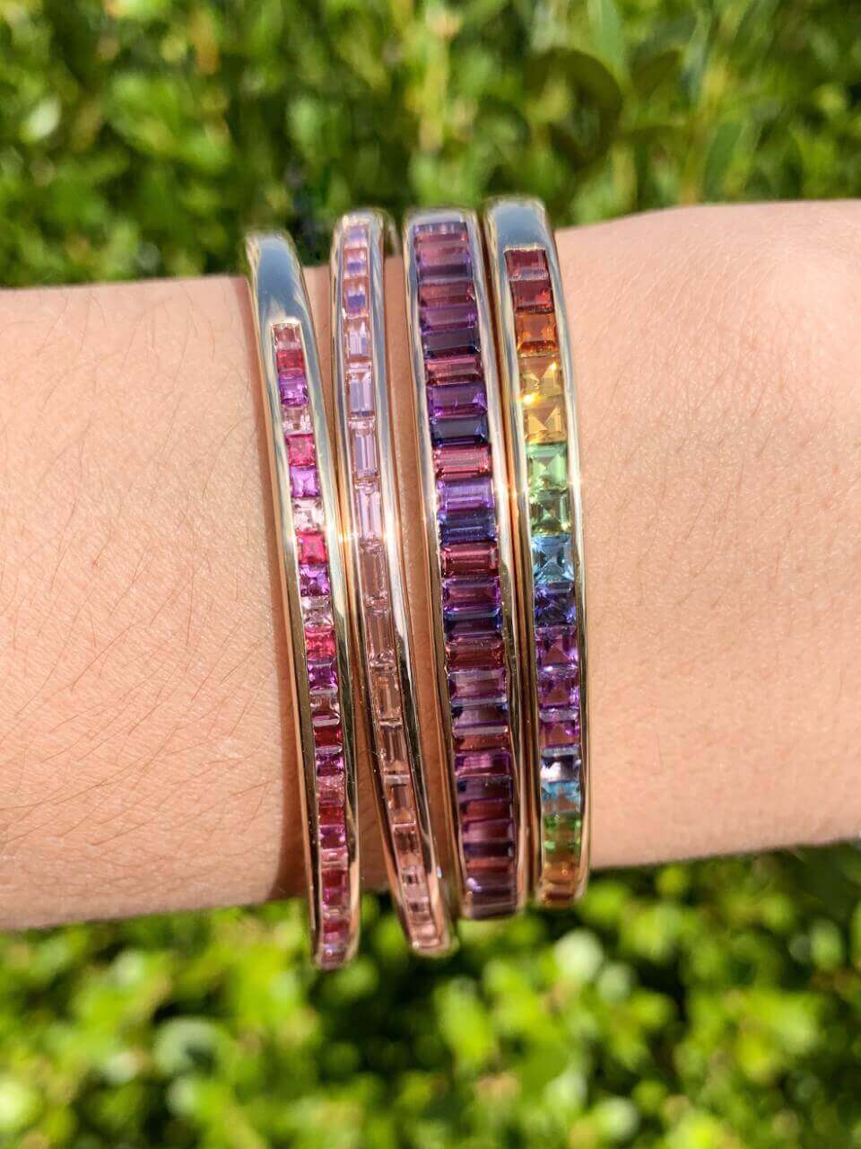 Jane Taylor Stackable Rainbow Bangles