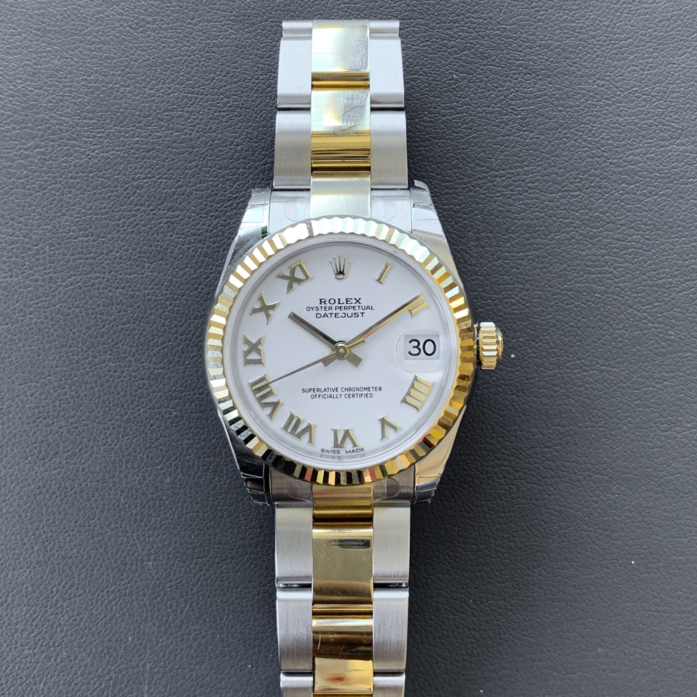 rolex datejust 31 oystersteel and yellow gold