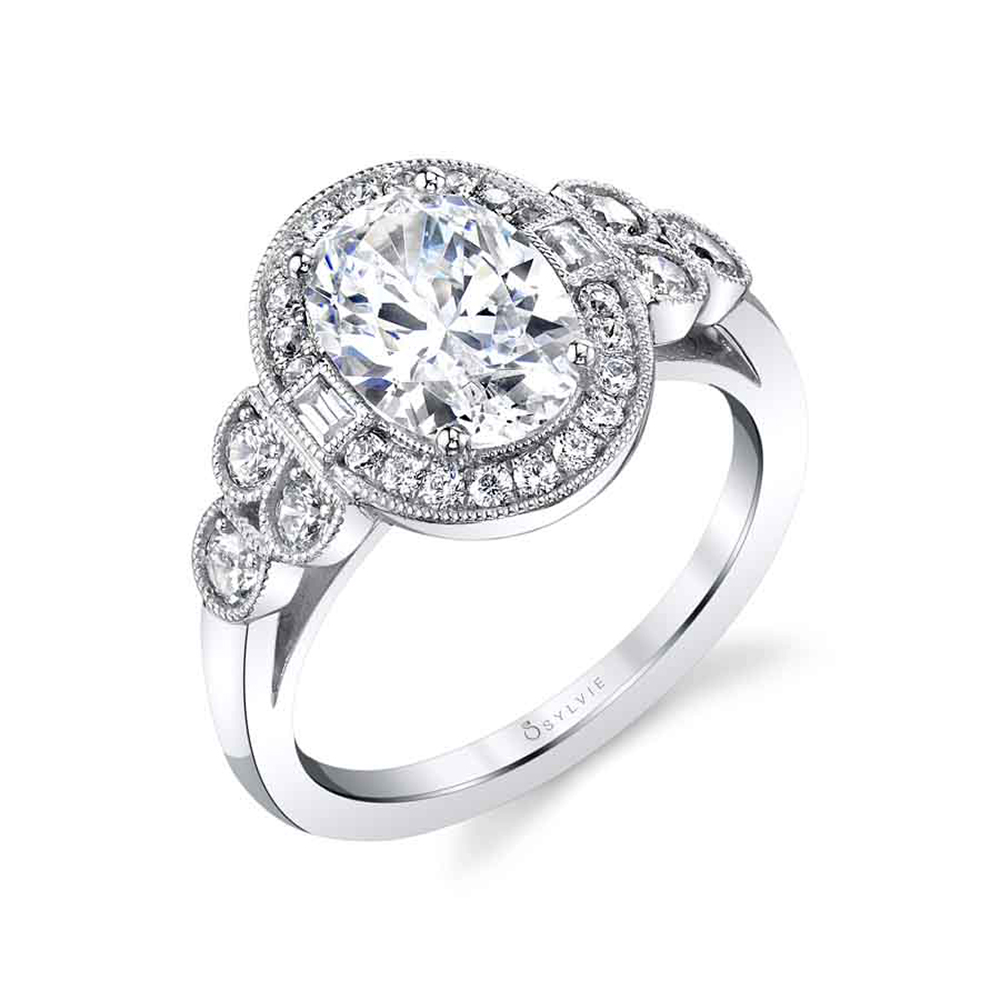 Sylvie Oval Engagement Ring S1874 | King Jewelers