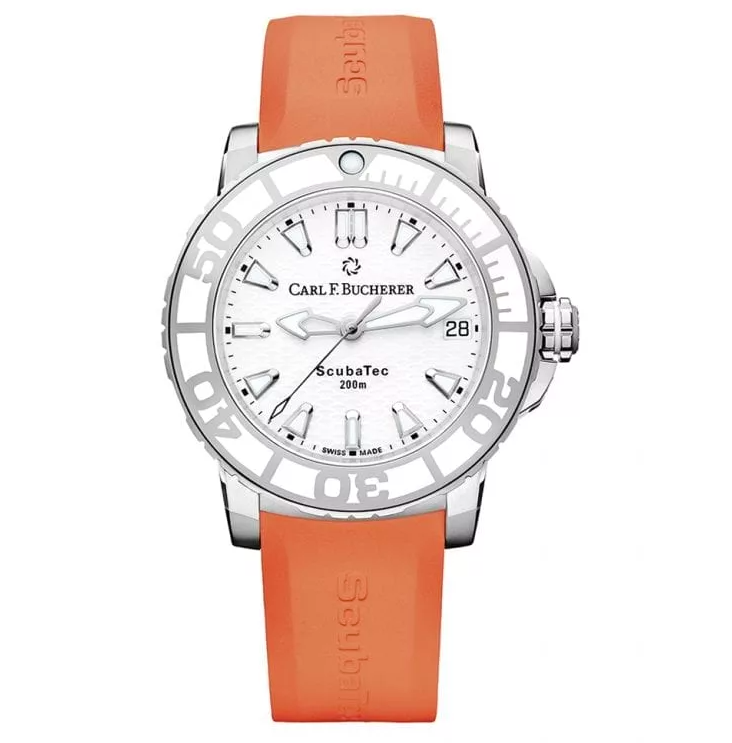 Carl F. Bucherer Patravi ScubeTec Orange Rubber Strap