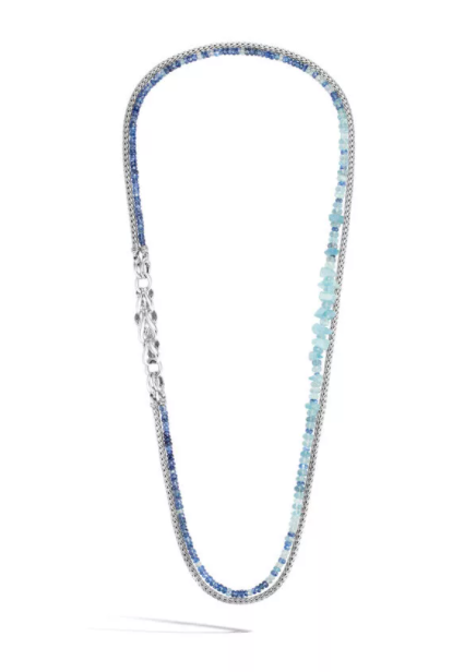 John Hardy Classic Chain Aquamarine Necklace