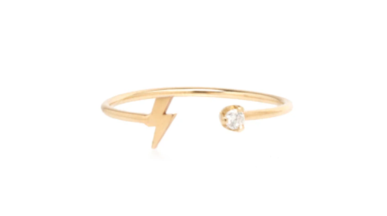 Itty Bitty Lightning Bolt Ring