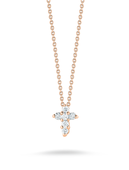 roberto coin tiny treasures cross necklace