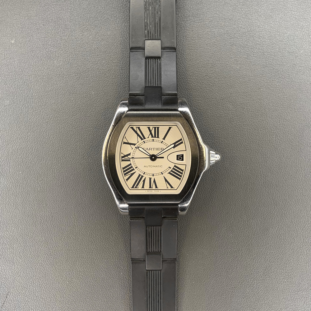 Used Cartier Roadster Steel and Rubber King Jewelers