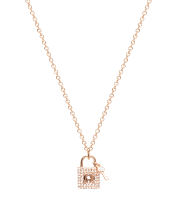 King Jewelers Lock and Key Necklace