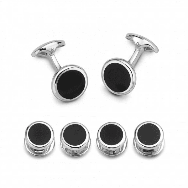 Deakin and Francis Onyx Cufflinks L0613X0001DS-1