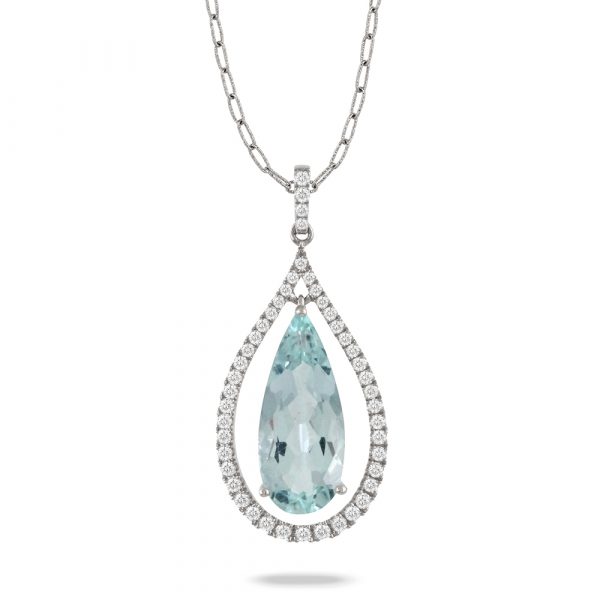 Doves Aqua Necklace P9500AQ-1