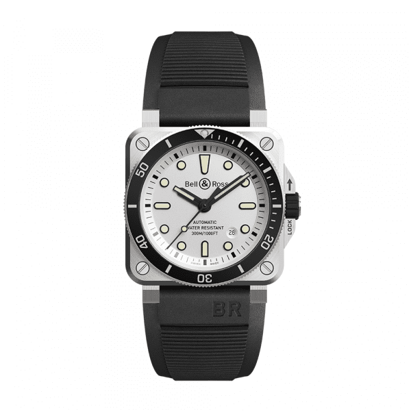 Bell & Ross Watch BR0392-D-WH-ST/SRB-1