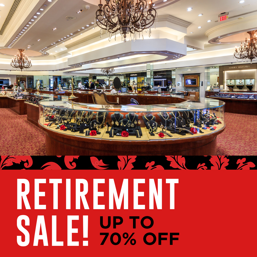 Retirement Sale! Up to 70 Percent Off