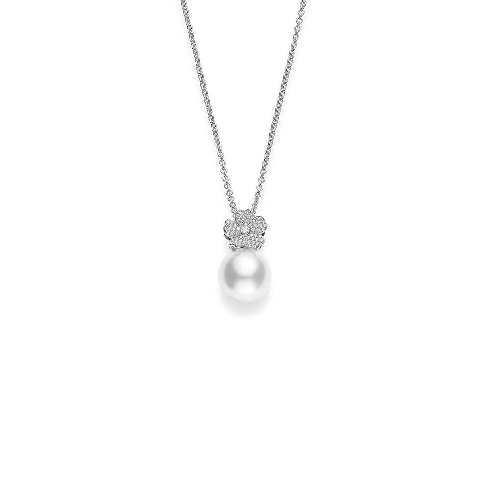 Mikimoto Pearl Pendant Solitaire Necklace