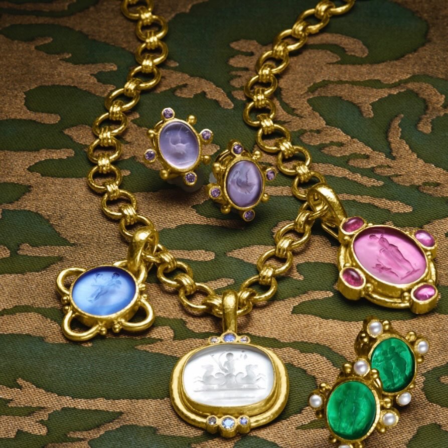 elizabeth locke intaglio jewelry