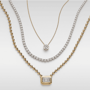 lab diamond necklaces