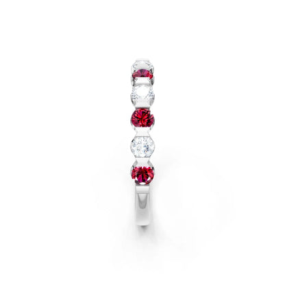 14W RUBY/DIA BAND