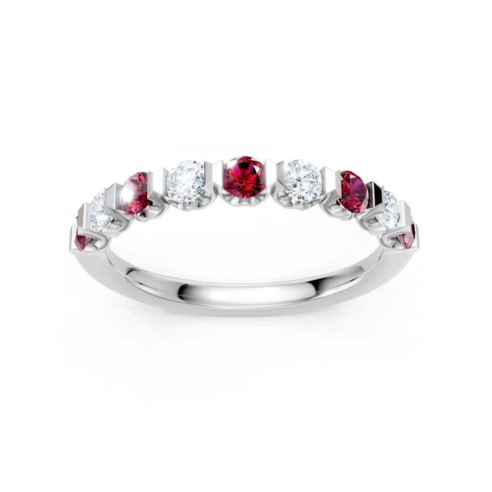 14W RUBY/DIA BAND