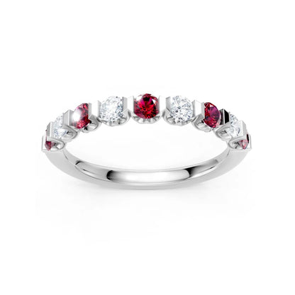 14W RUBY/DIA BAND