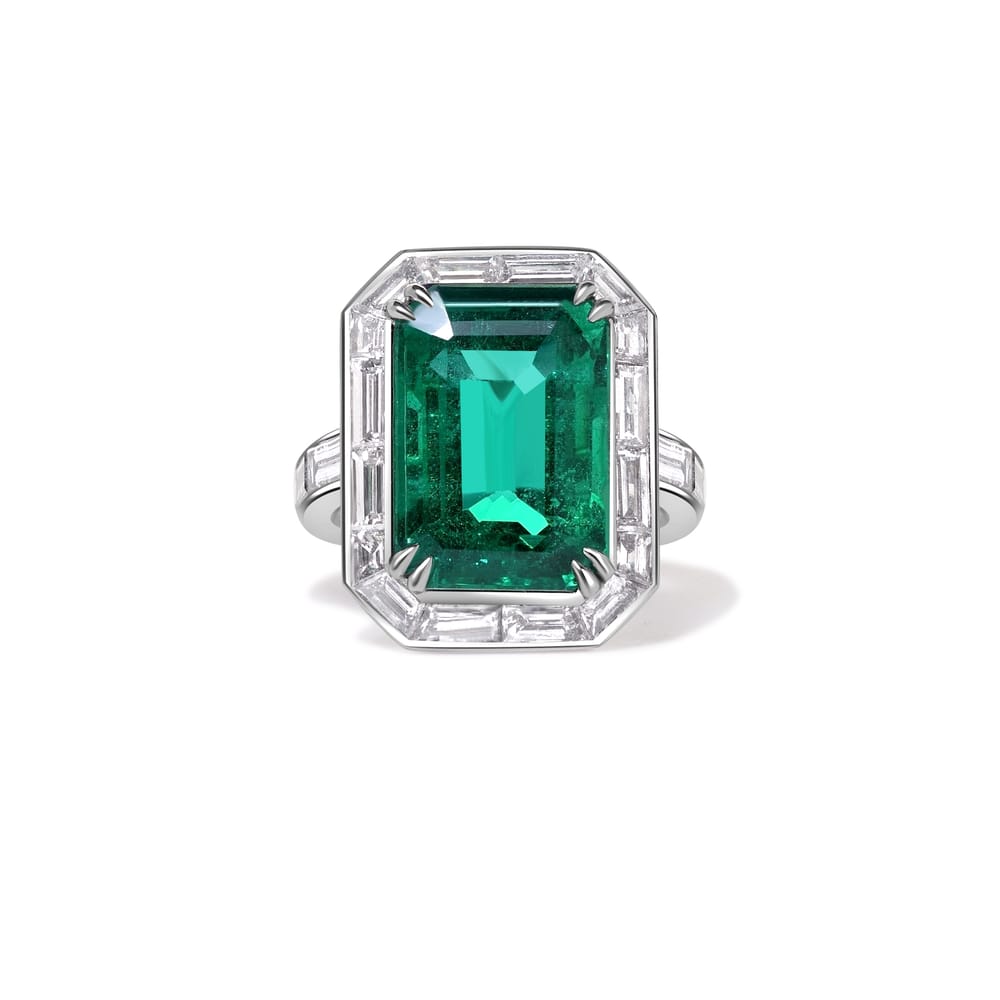EMERALD/DIA RING