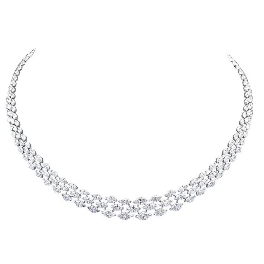 MQ DIAM NECKLACE