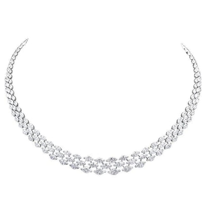 MQ DIAM NECKLACE