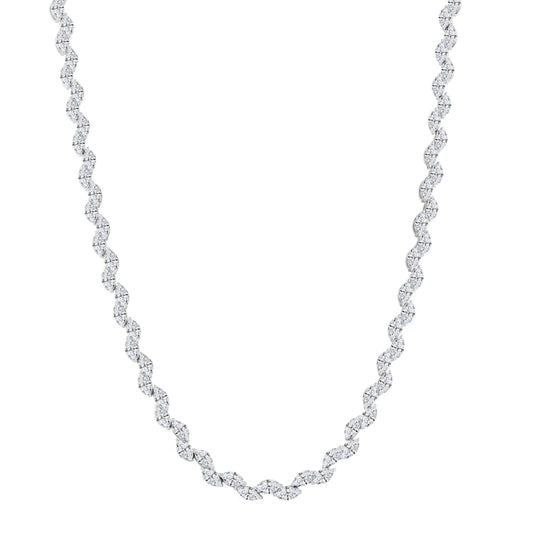 MQ DIA NECKLACE