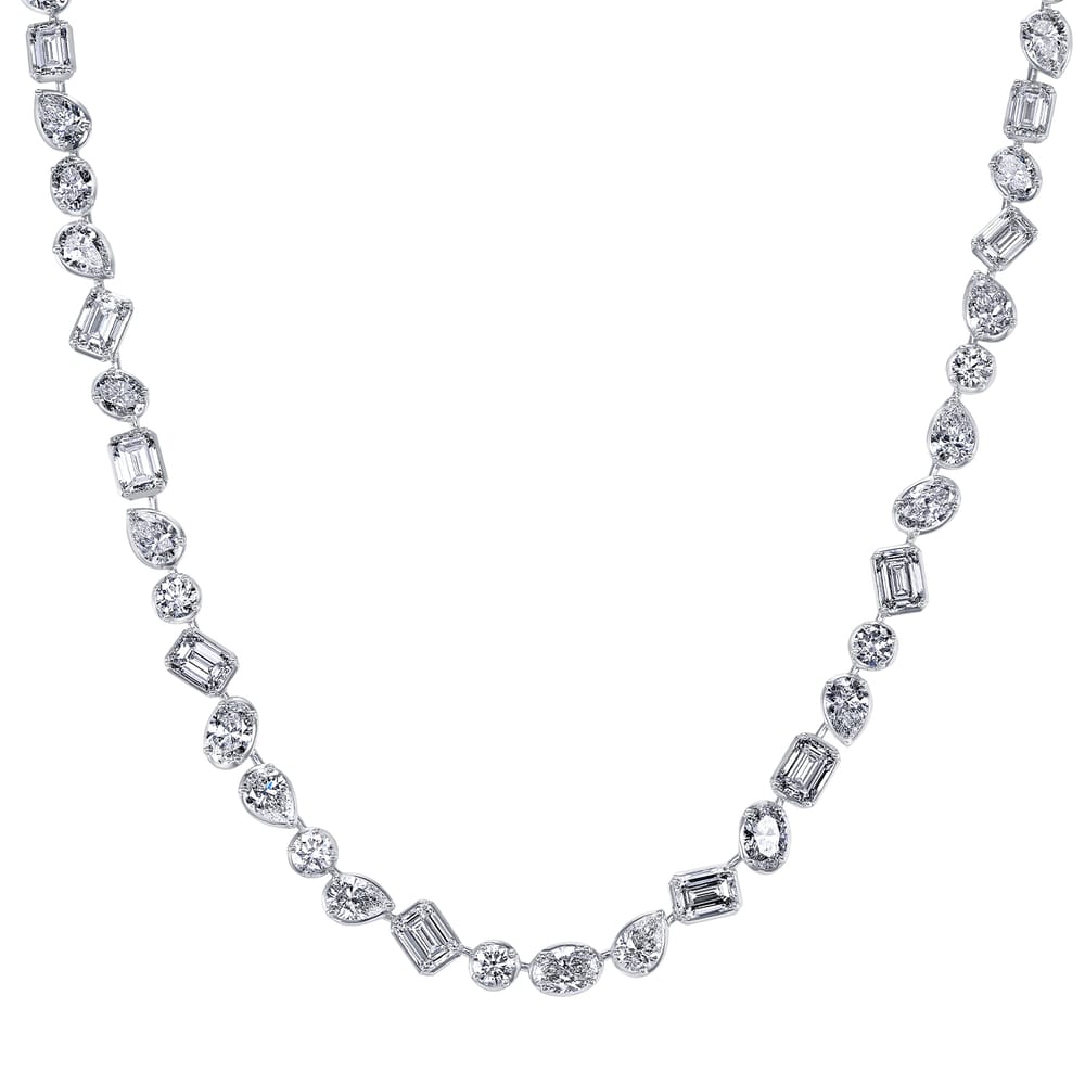 MULTI-SHP DIA NECKLACE