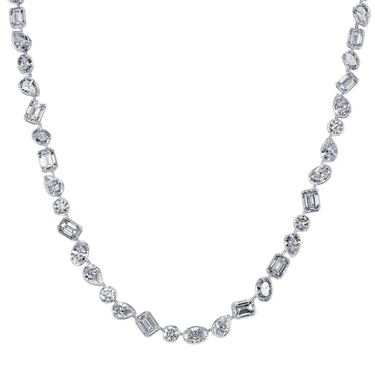 MULTI-SHP DIA NECKLACE