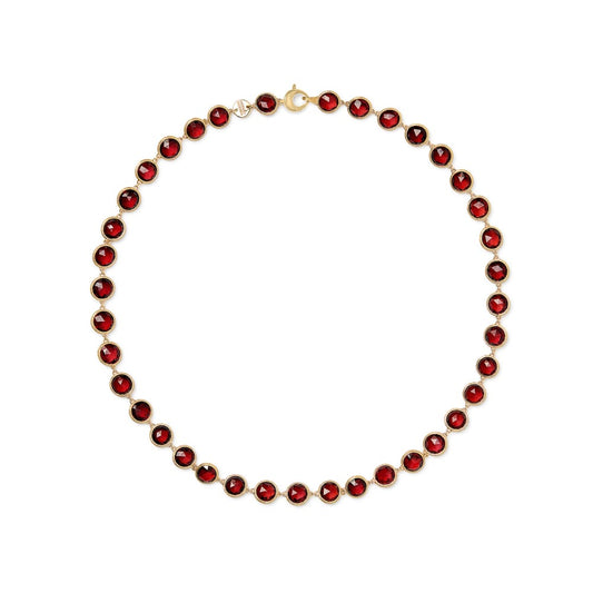 18K GARNET NECKLACE