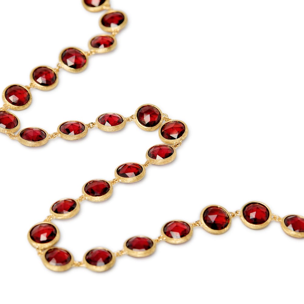 18K GARNET NECKLACE