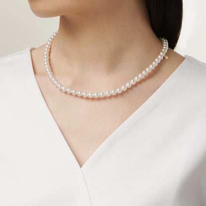 18"7X6.5A AKOYA NECKLACE