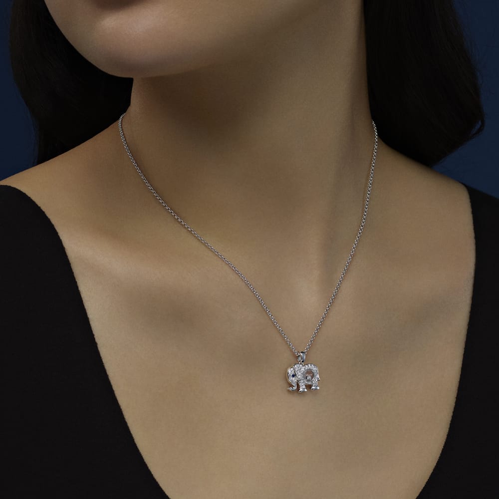 H DIA ELEPHANT PENDANT