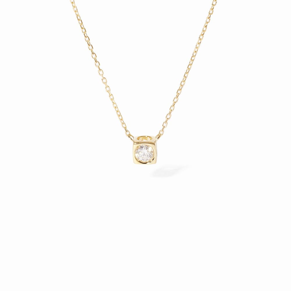 LE CUBE DIAMANT MEDIUM DIAMOND NECKLACE