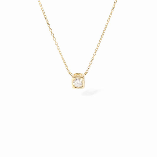 LE CUBE DIAMANT MEDIUM DIAMOND NECKLACE