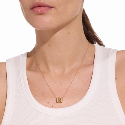 PULSE PAVED 3 ROWS DIAMOND PENDANT