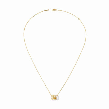 PULSE PAVED 3 ROWS DIAMOND PENDANT