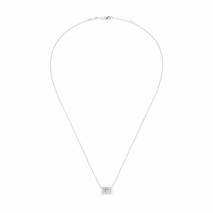 PULSE SMALL PAVED 3 ROWS DIAMOND PENDANT
