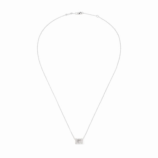 PULSE SMALL PAVED 3 ROWS DIAMOND PENDANT