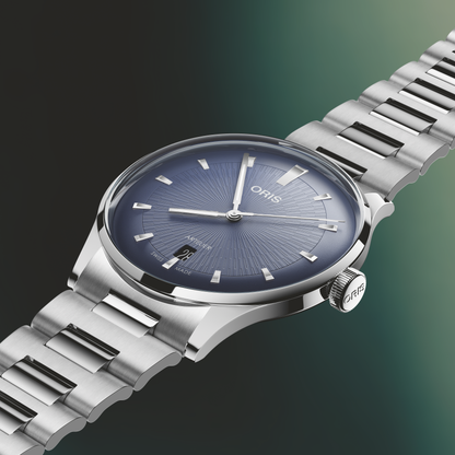 Oris Artelier Date 38mm Blue Dial Watch