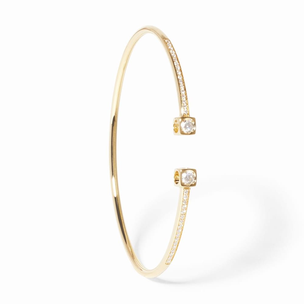 LE CUBE DIAMANT MEDIUM PAVE DIAMOND BRACELET