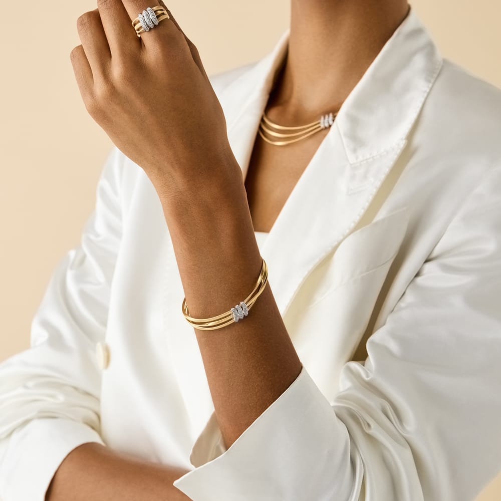 18K Y BRACELET DIAMOND