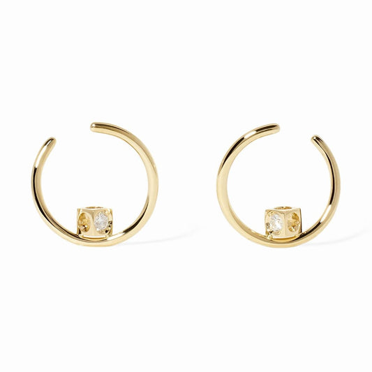 LE CUBE DIAMANT DIAMOND HOOPS