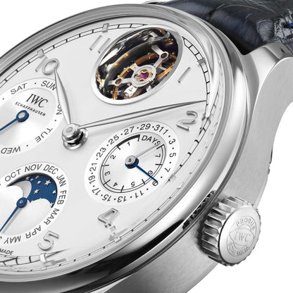 PORTUGIESER PERPETUAL CALENDAR TOURBILLON SILVER