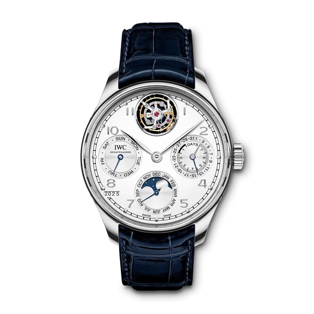 PORTUGIESER PERPETUAL CALENDAR TOURBILLON SILVER
