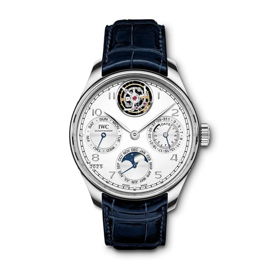 PORTUGIESER PERPETUAL CALENDAR TOURBILLON SILVER