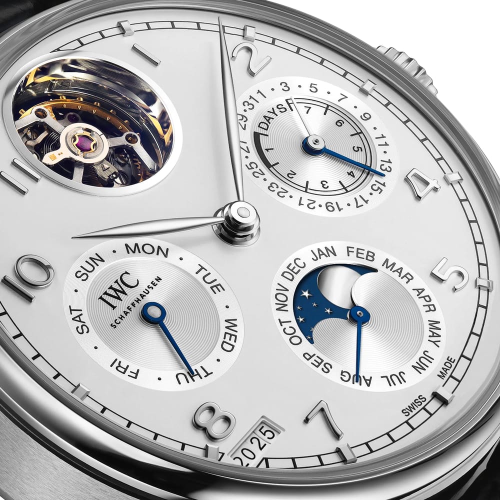 PORTUGIESER PERPETUAL CALENDAR TOURBILLON SILVER