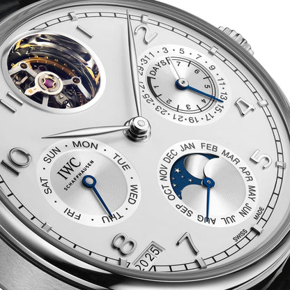 PORTUGIESER PERPETUAL CALENDAR TOURBILLON SILVER