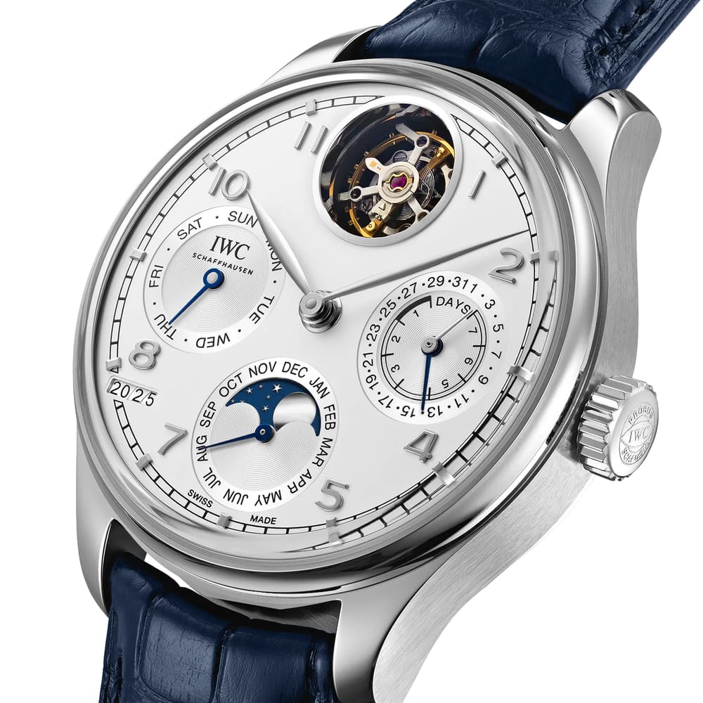 PORTUGIESER PERPETUAL CALENDAR TOURBILLON SILVER