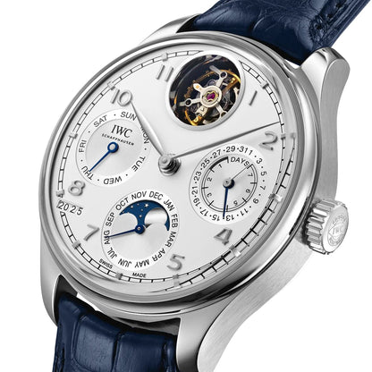 PORTUGIESER PERPETUAL CALENDAR TOURBILLON SILVER