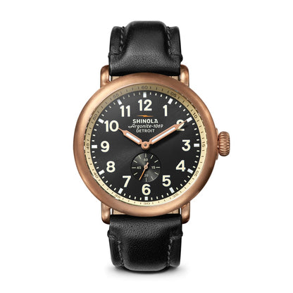 43MM BRONZE RUNWELL BLACK