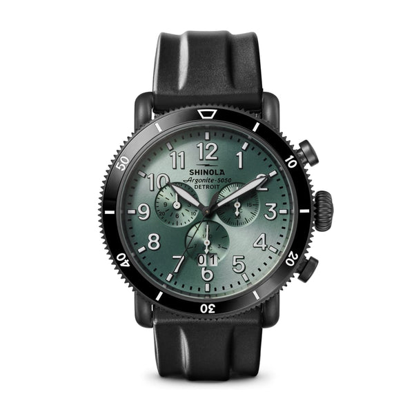 Shinola Runwell Sport 48mm Cypress Green | King Jewelers